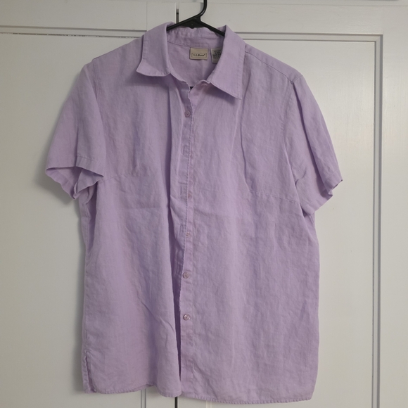 6 Hour Sale! 10 Piece LL Bean Blouse Tee Button Up Shirt Bundle - Picture 2 of 16